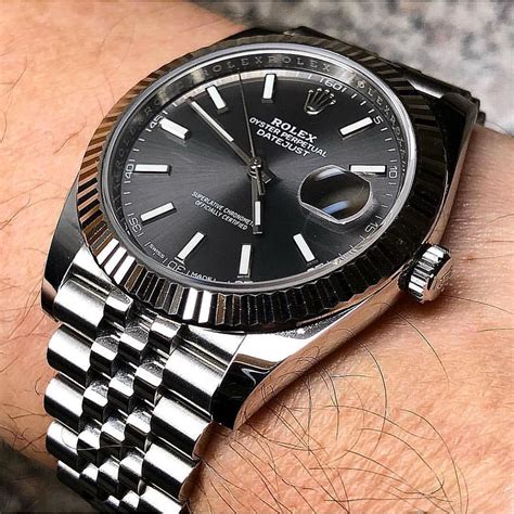 rolex datejust 41 dark rhodium jubilee|rolex datejust 41 retail price.